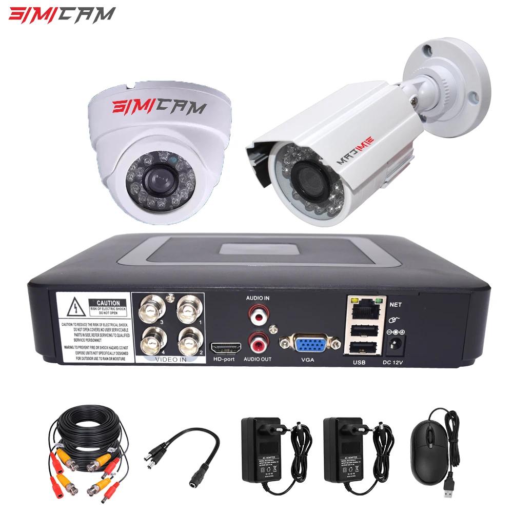 4CH DVR CCTV ý 2PCS ī޶ 1080P 2MP  ..